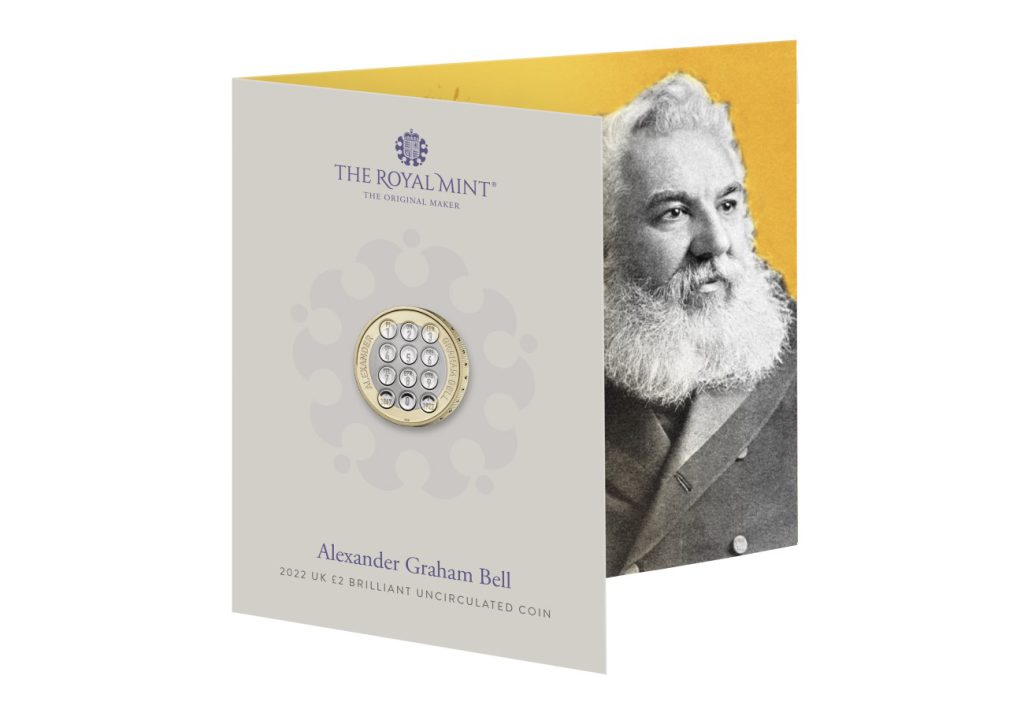 The 2022 Alexander Graham Bell £2 BU Pack